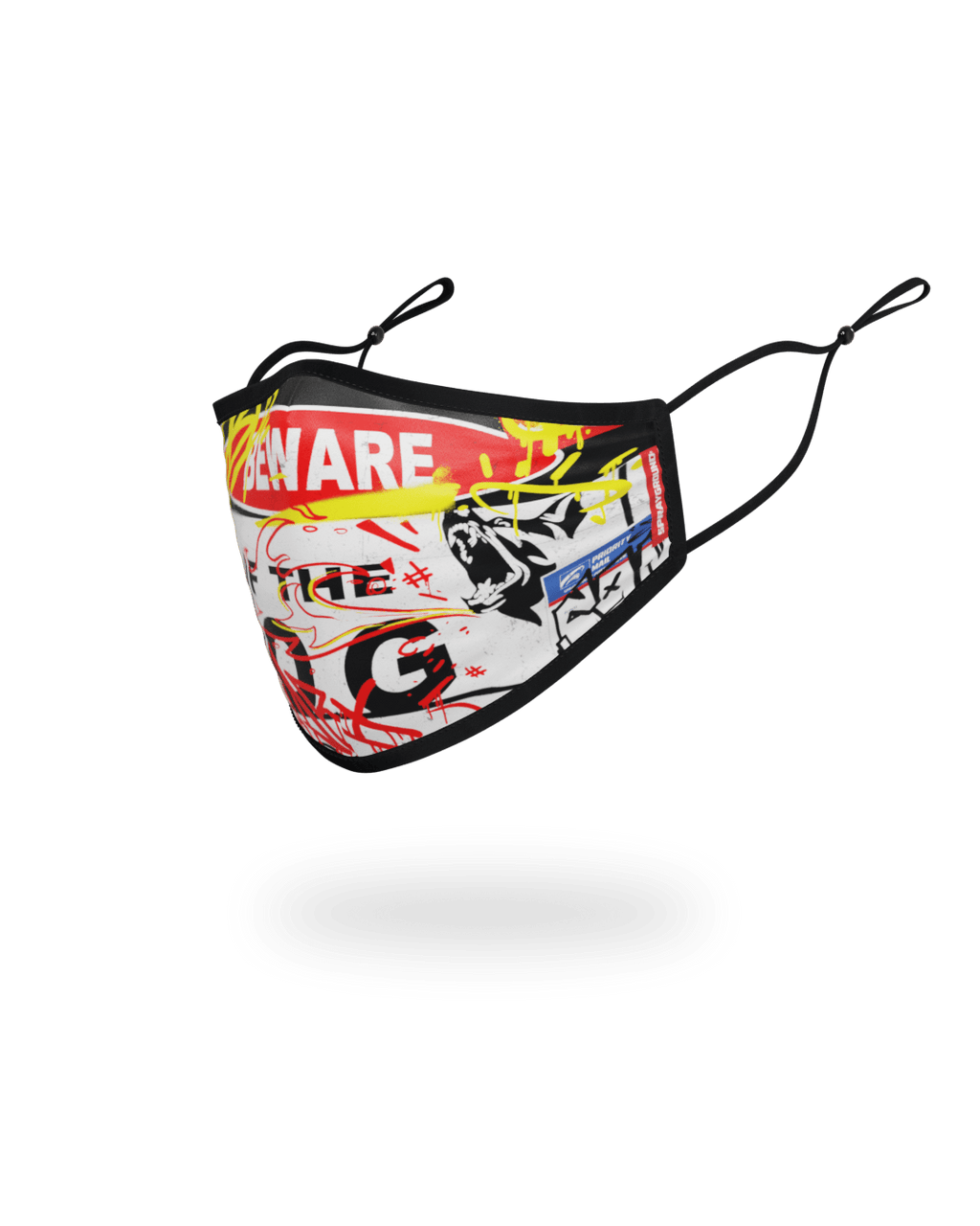 Adult Beware of the Dog Form-Fitting Face Mask - Image 2