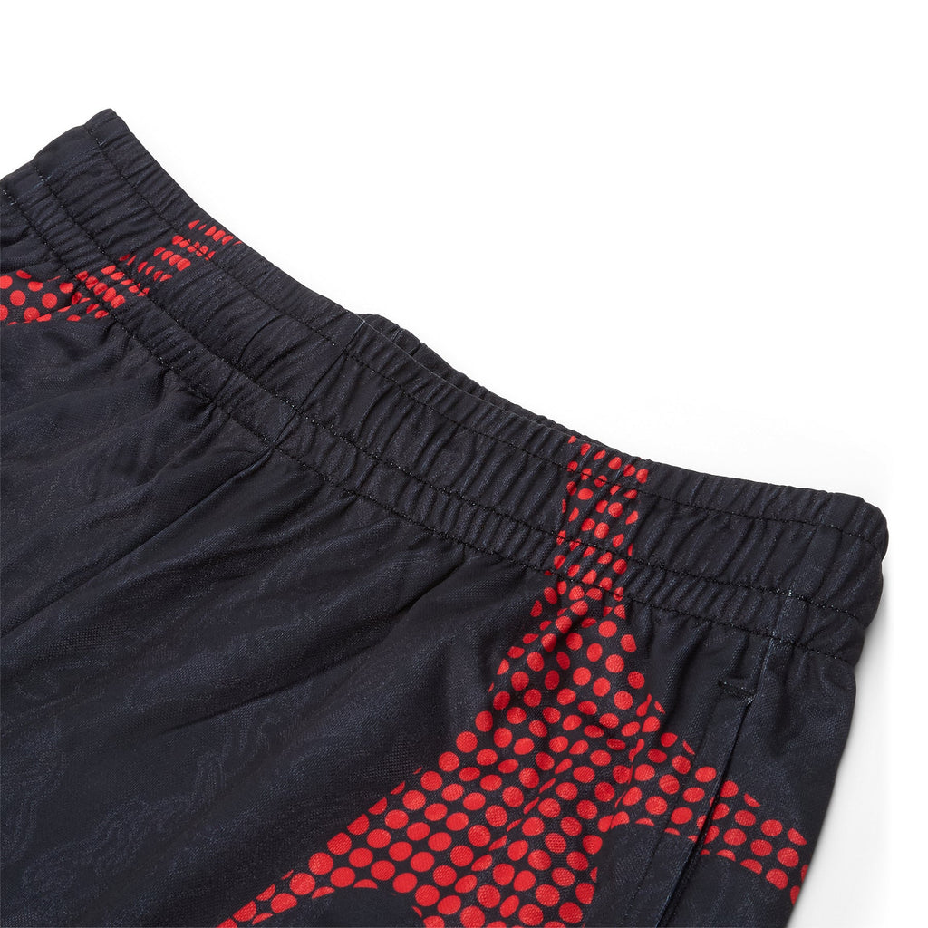A Bathing Ape Ape Flame Monogram Jacquard Relaxed Fit Football Shorts M (Black) - Image 3