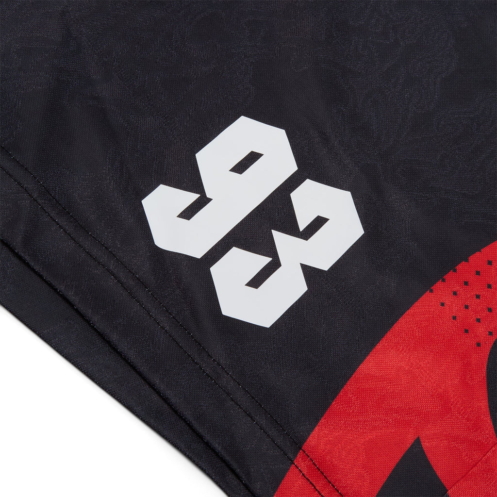 A Bathing Ape Ape Flame Monogram Jacquard Relaxed Fit Football Shorts M (Black) - Image 5