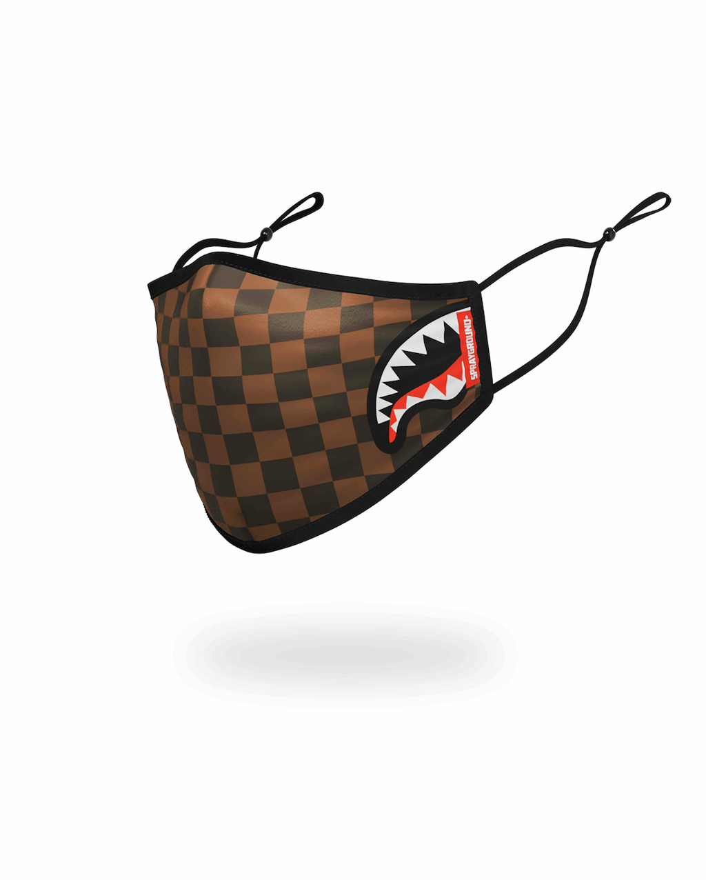 Adult Sharks in Paris (Side Shark) Form-Fitting Face Mask - Image 2