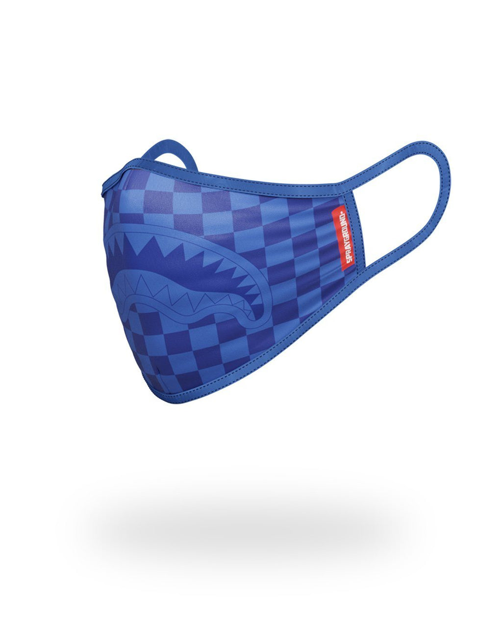 Sharks in Paris (Blue) Form-Fitting Mask - Image 2
