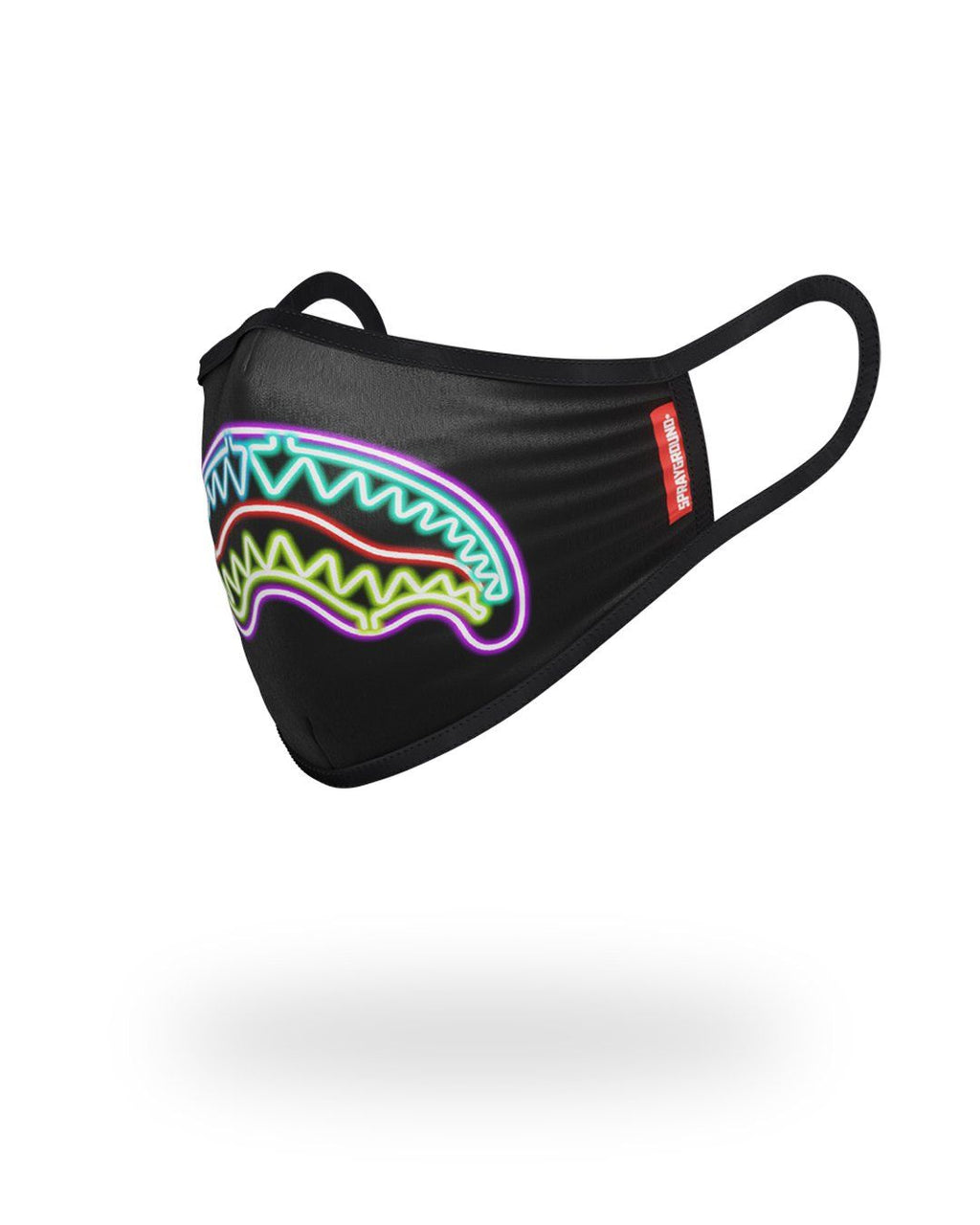 Neon Shark Form-Fitting Mask - Image 2