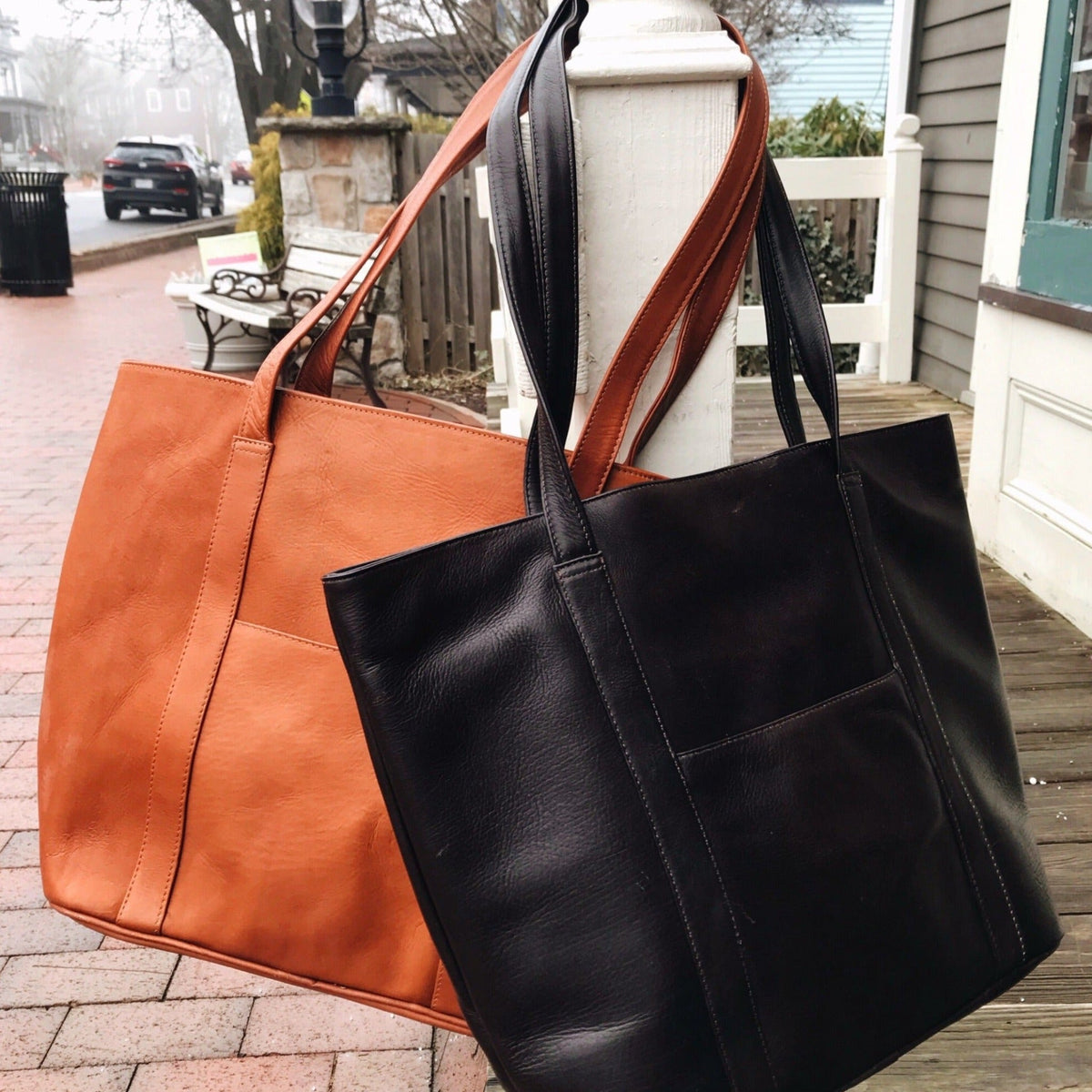 Suburban Leather Tote Bag - Md - Image 3
