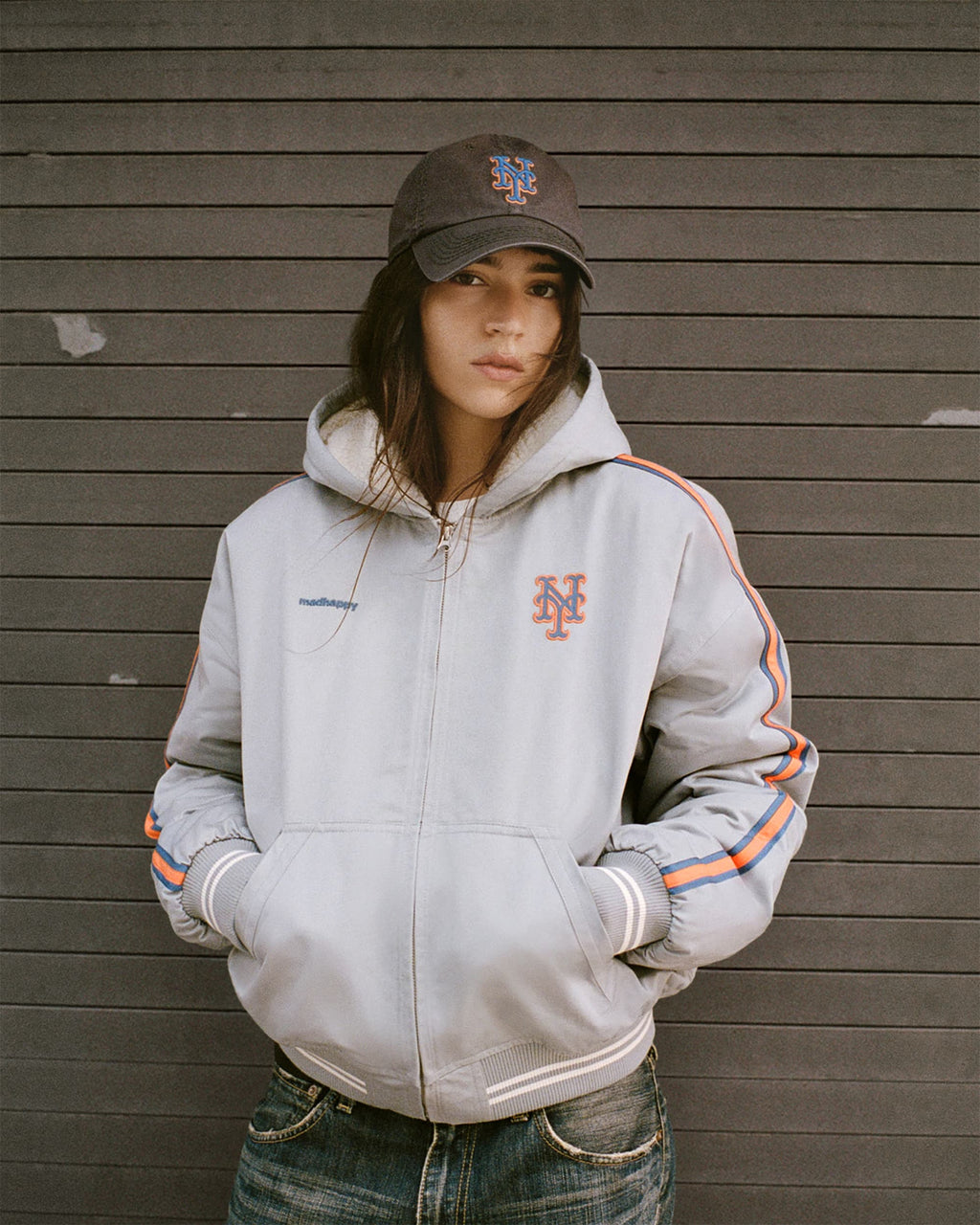 Mets Hooded Baseball Jacket - Image 5