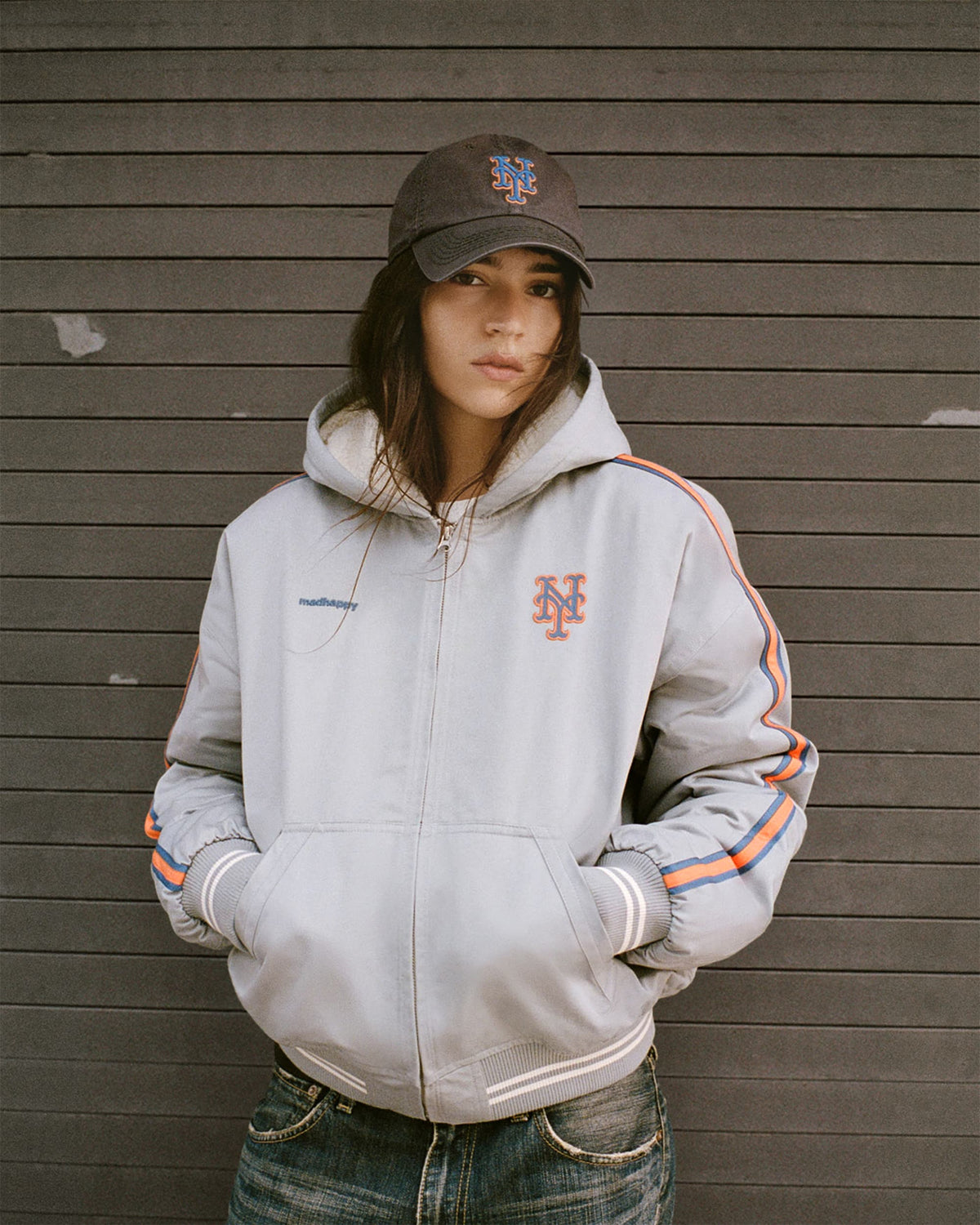 Mets Hooded Baseball Jacket - Image 5