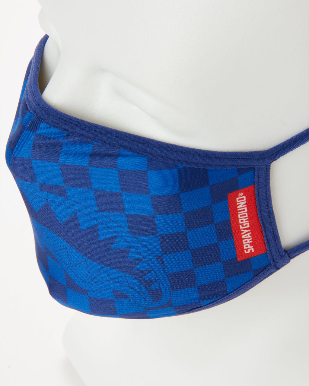 Sharks in Paris (Blue) Form-Fitting Mask - Image 3
