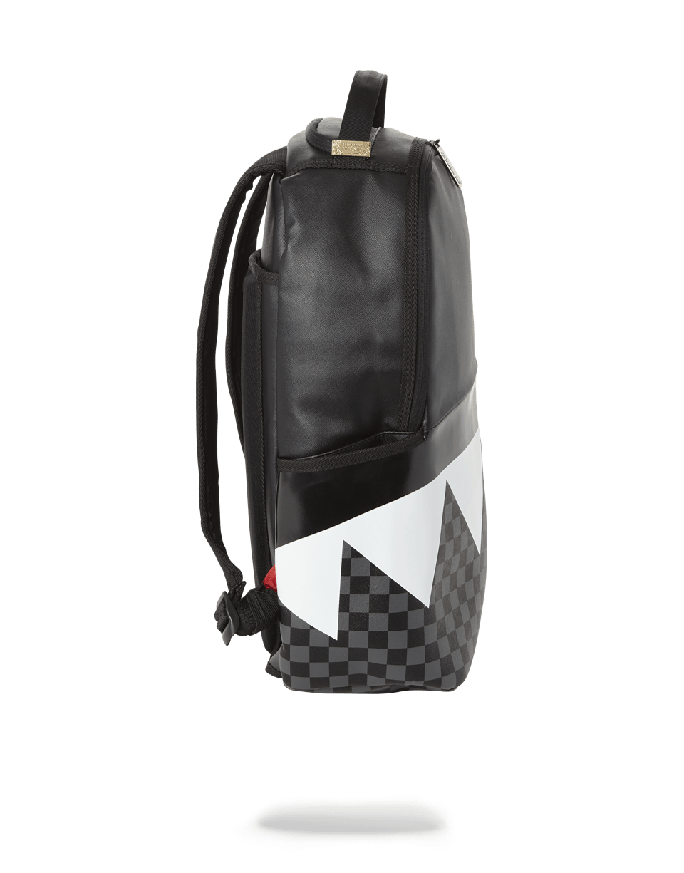 Black Half Check Sharks in Paris Backpack (One of One) - Image 4