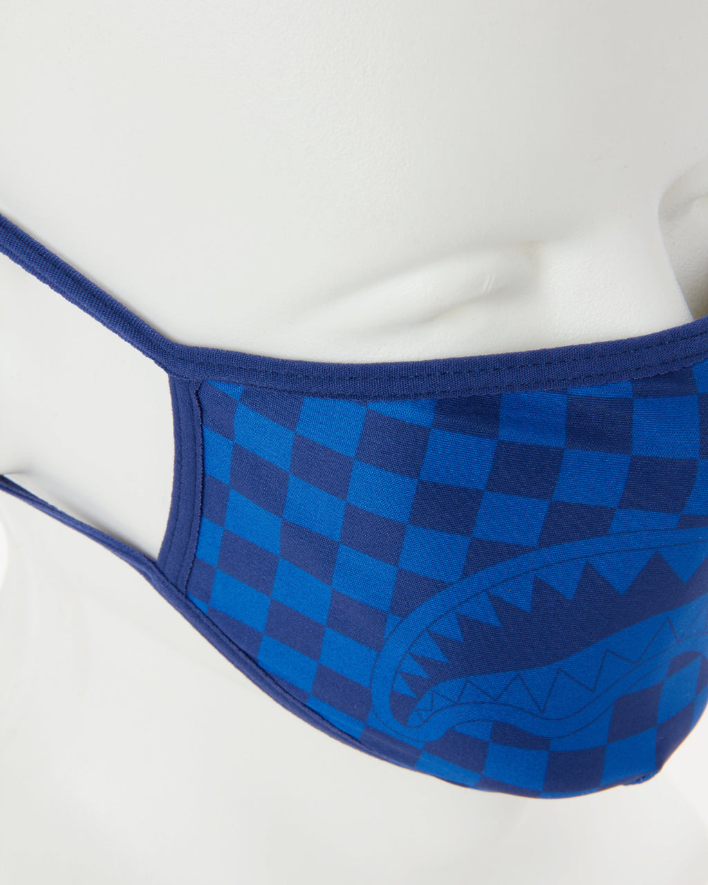Sharks in Paris (Blue) Form-Fitting Mask - Image 4