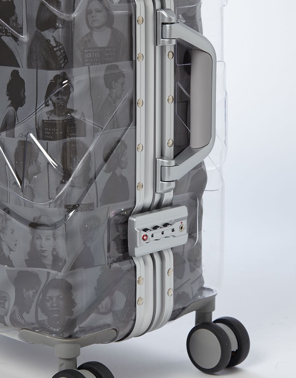 Laquan Smith Embossed Clear 3M Carry-On - Image 9