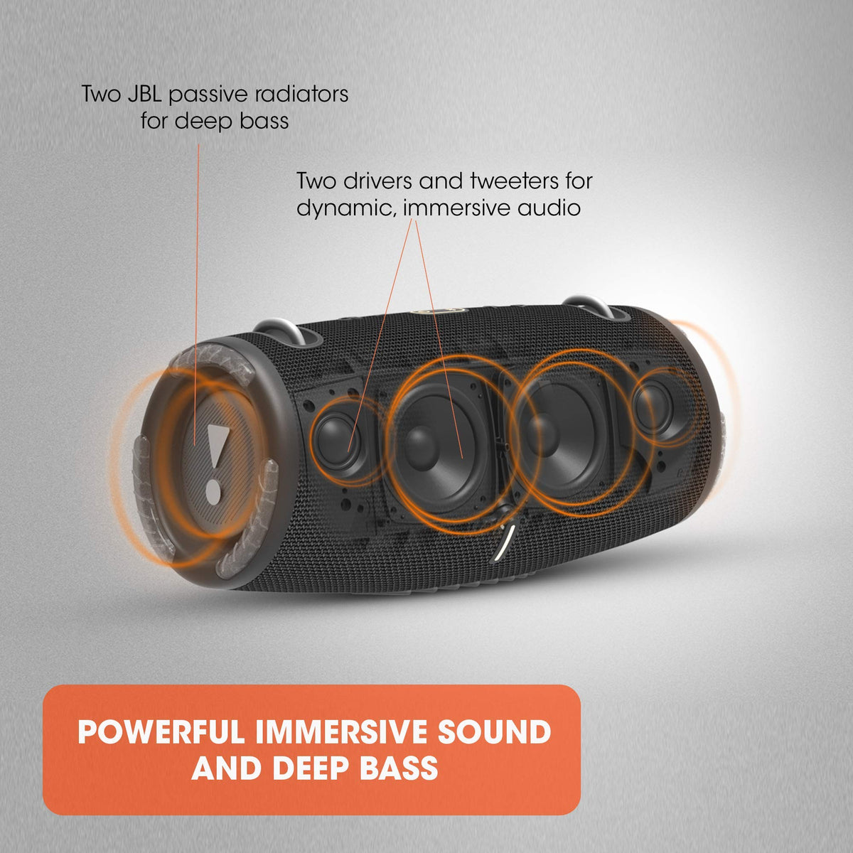 JBL - XTREME3 Portable Bluetooth Speaker - Black - JBLXTREME3BLKAM - Image 5