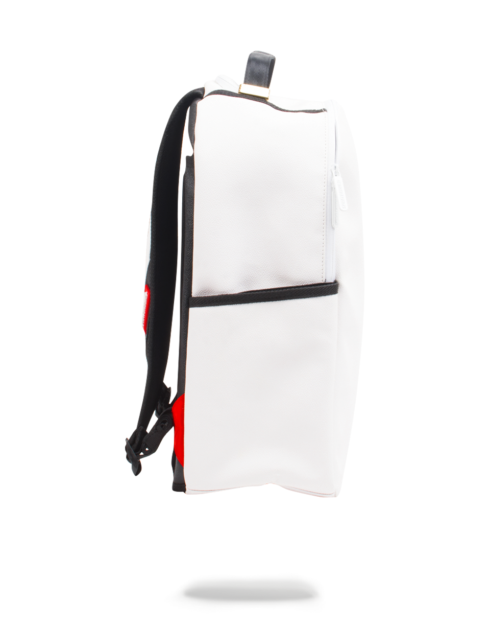 The Sprayground DIY White Backpack (Vegan Leather & Inner Money Lining) & Markers Included - Image 3