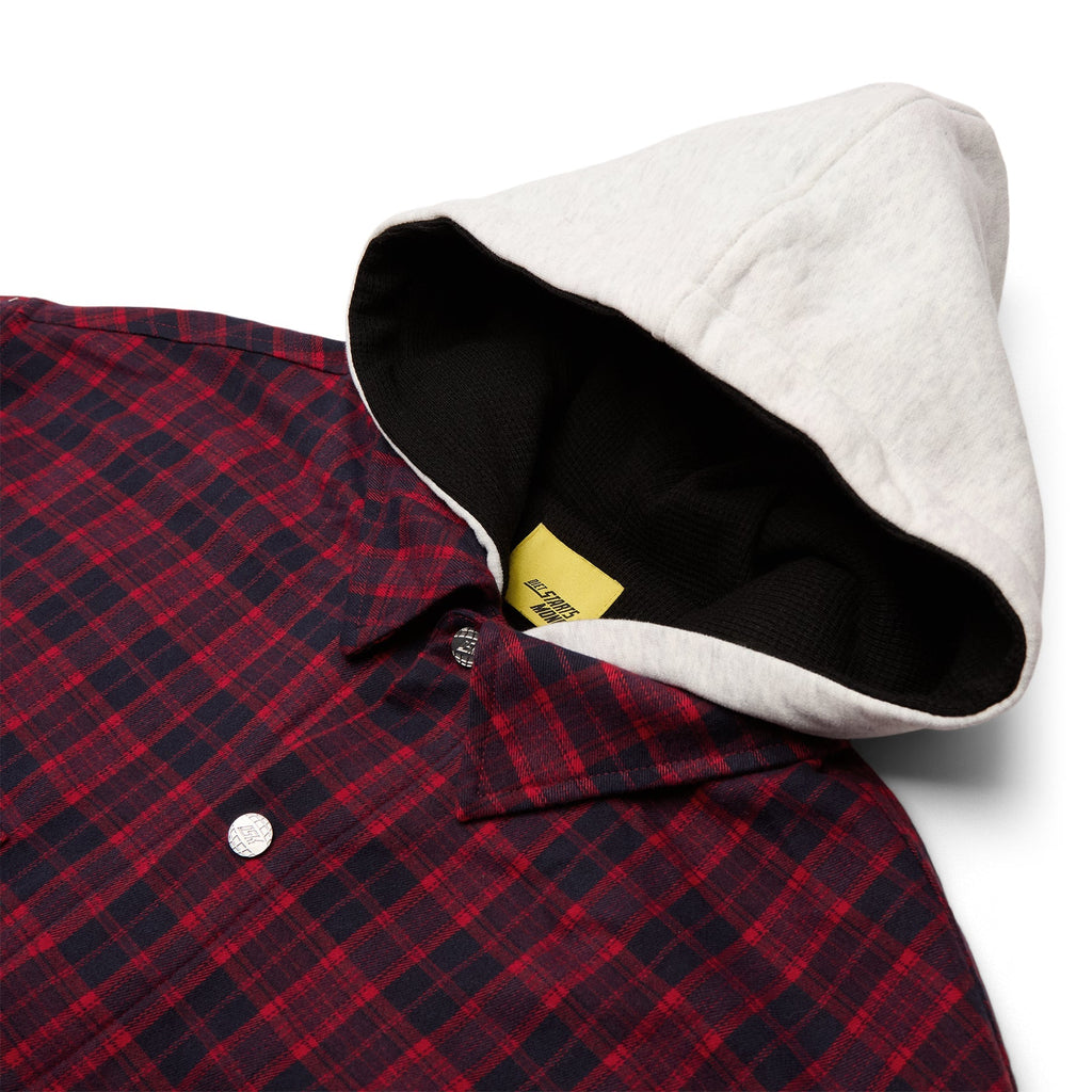 Diet Starts Monday Eagle Hooded Flannel (Red/Navy) - Image 3