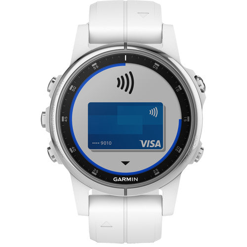 Garmin fēnix 5S Plus Sapphire Edition Multi-Sport Training GPS Watch (42mm, White with Carrera White Band) - Image 2
