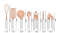 Copper-Plated Kitchen Peeler Set - White