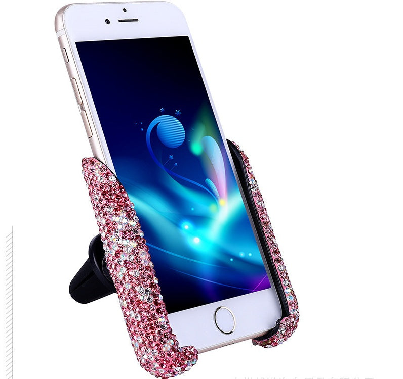 Car Buckle Phone Holder - Pink
