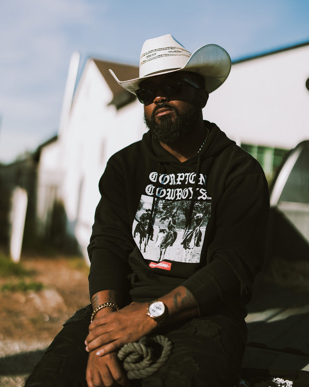 Compton Cowboys City Riders Hoody - Image 2