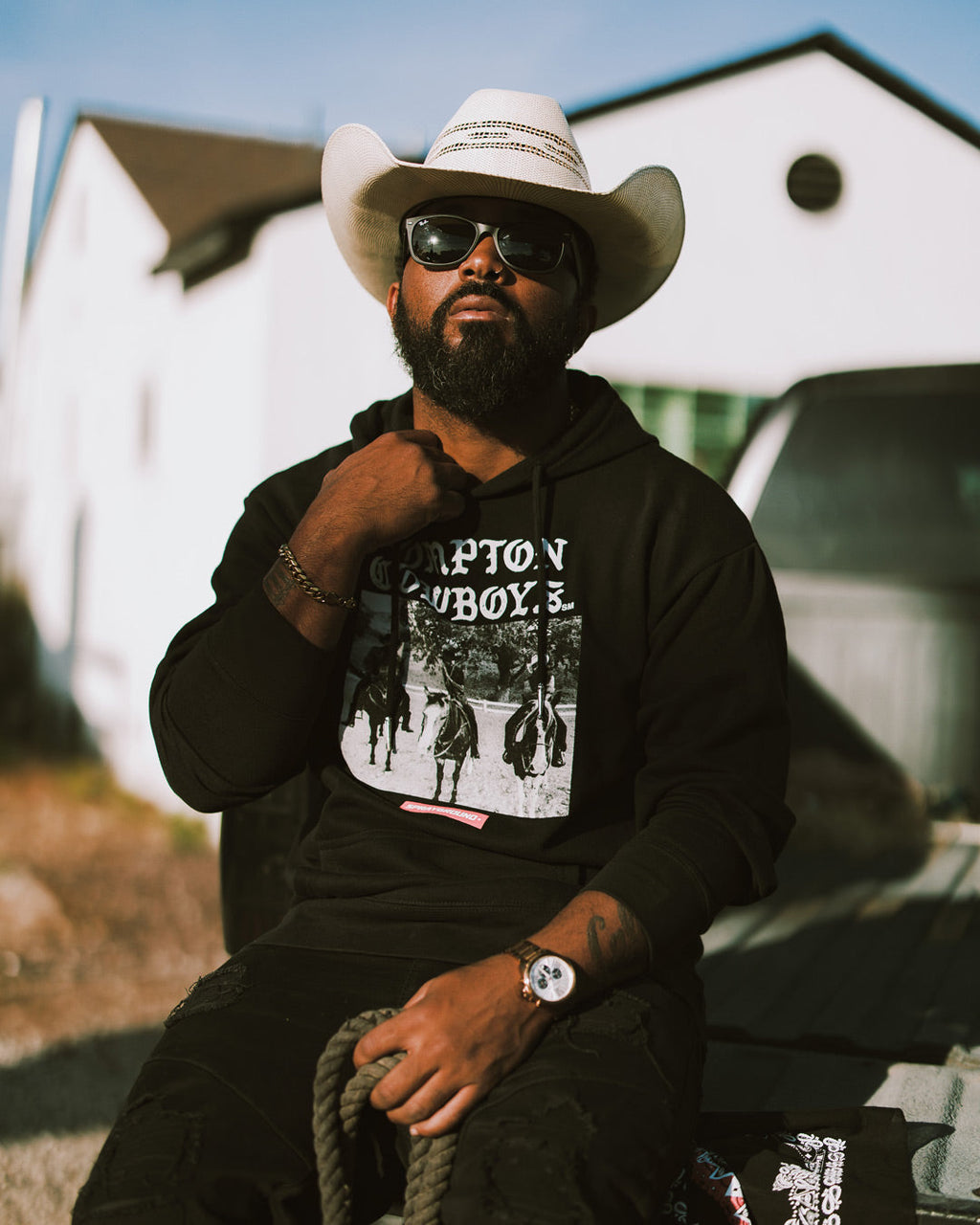 Compton Cowboys City Riders Hoody - Image 4