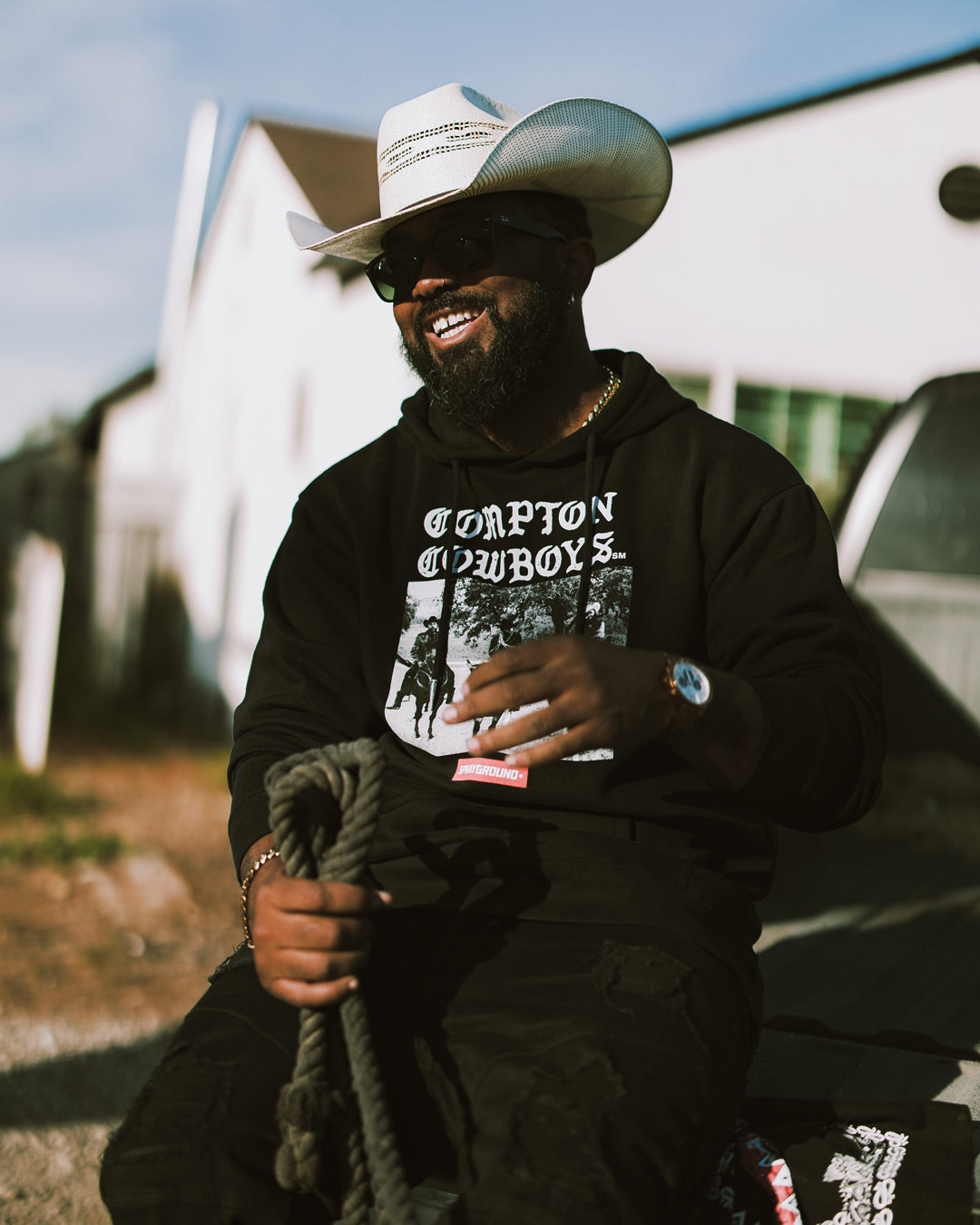 Compton Cowboys City Riders Hoody - Image 6