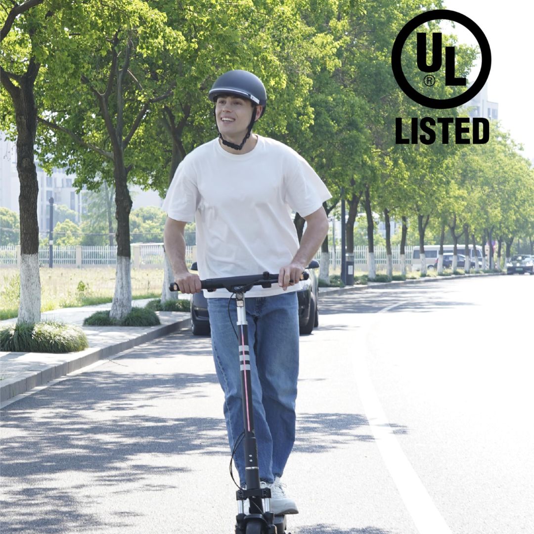 OKAI - Neon Ultra ES40 Dual-Suspension Electric Scooter w/ 43.5 Miles Max Operating Range & 24 mph Max Speed - Blue - Image 2