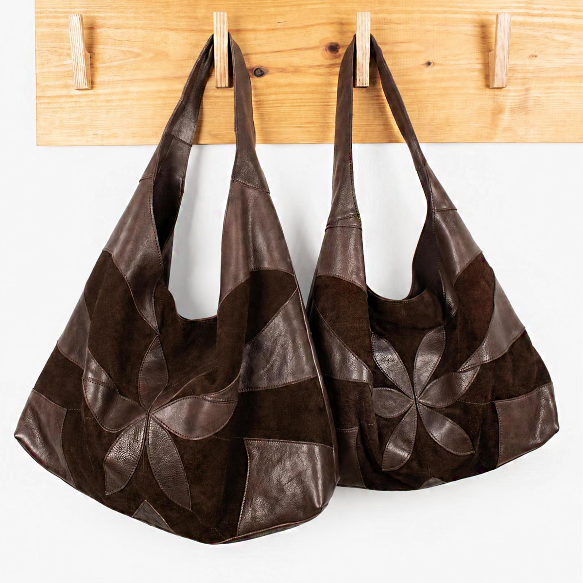 Petite Lindsey Suede Leather Shoulder Bag - Image 8