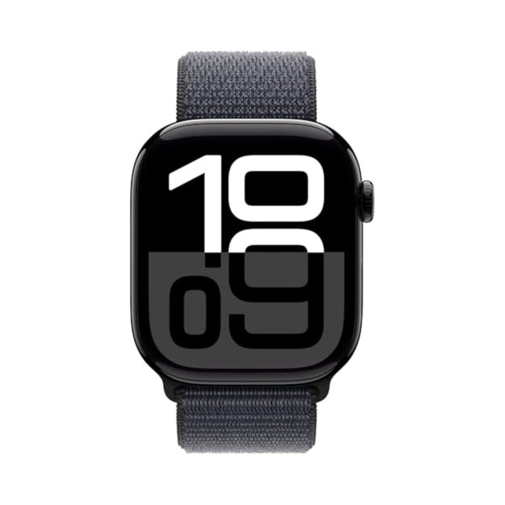 Apple Watch Series 10 (GPS) 46mm Jet Black Aluminum w/ Ink Sport Loop - Image 4