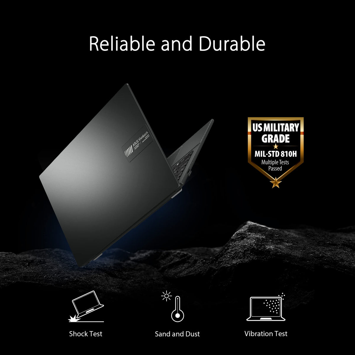 Asus Vivobook Go – 15.6" FHD – Ryzen 5 7520U – 8GB RAM – 512GB SSD – Black – E1504FA-AS52 - Image 6