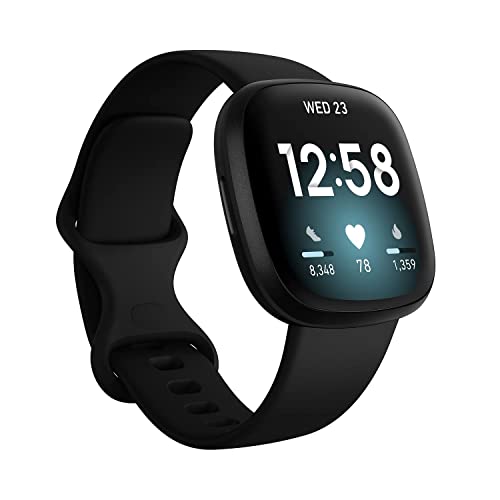 Fitbit - Versa 3 Health & Fitness Smartwatch - Black - FB511BKBK - Image 2