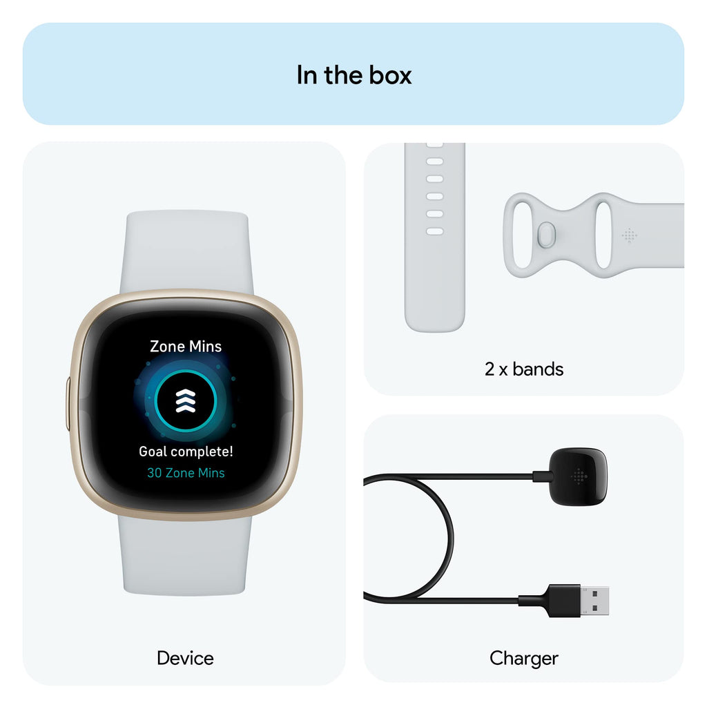 Fitbit - Sense 2 Advanced Health Smartwatch - Pale Gold - FB521GLBM-US - Image 4