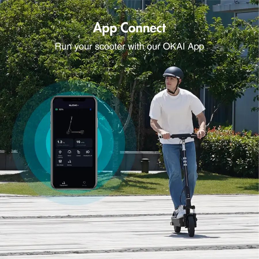 OKAI - Neon Ultra ES40 Dual-Suspension Electric Scooter w/ 43.5 Miles Max Operating Range & 24 mph Max Speed - Image 11