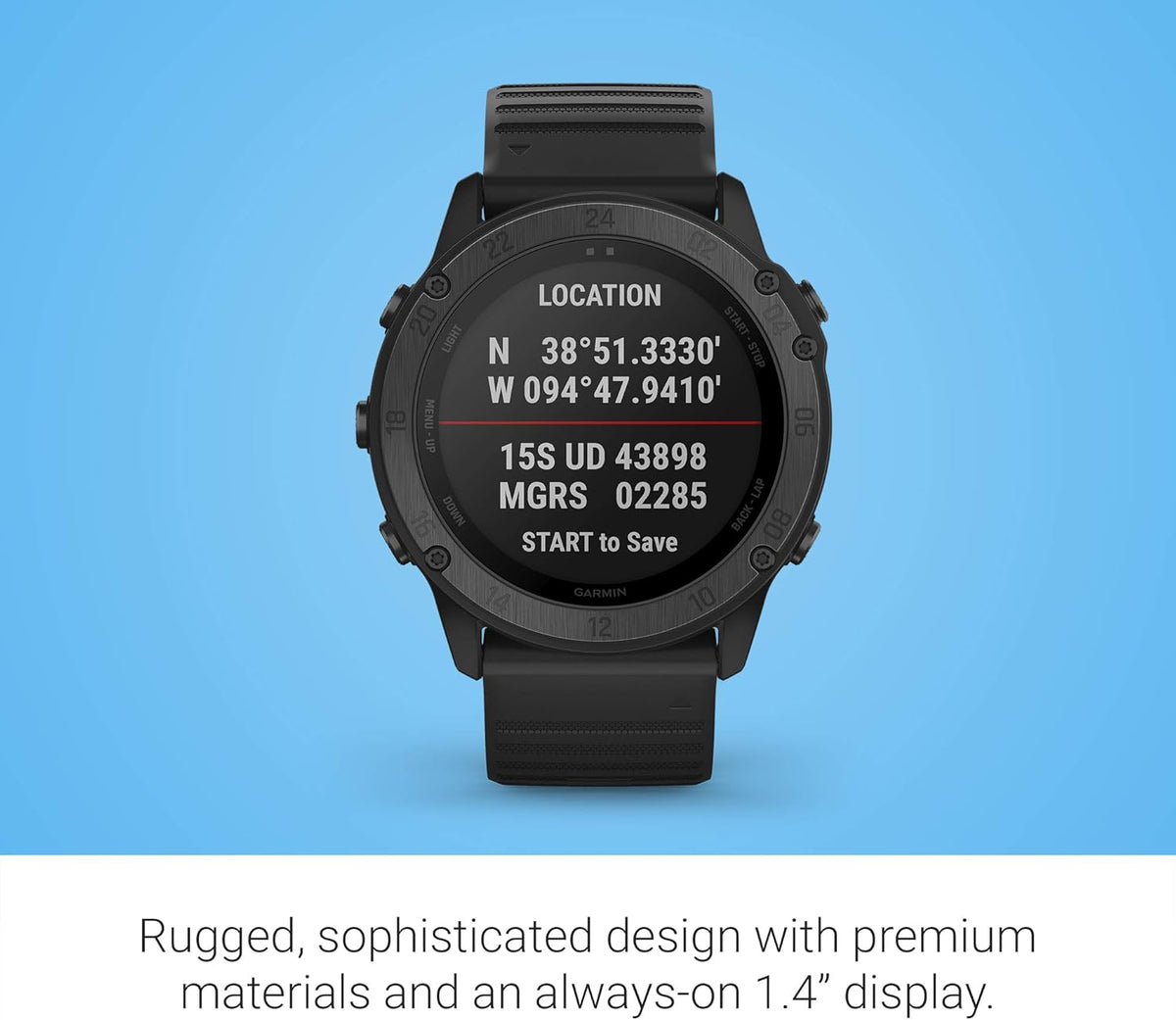 Garmin tactix Delta Sapphire Edition Premium Tactical GPS Watch with Silicone Band – 010-02357-00 - Image 4