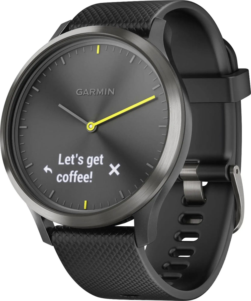 Garmin vívomove HR Sport Hybrid Smartwatch – Black – 010-01850-11 - Image 3