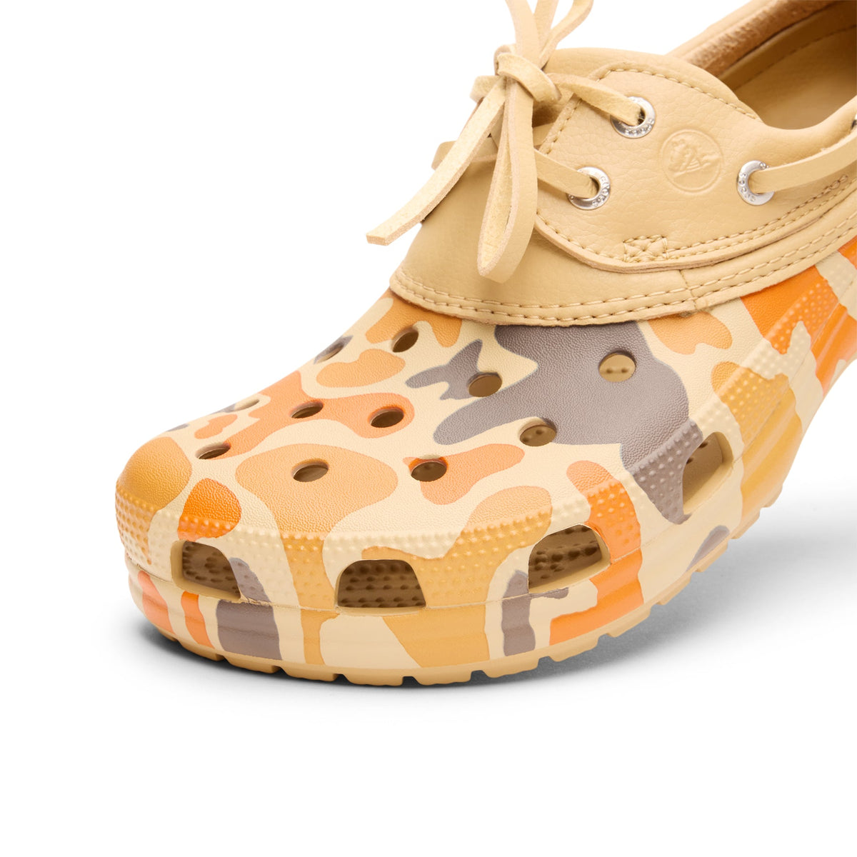 Crocs Classic Duck Camo Boat Shoe (Tan/Shocking Orange) - Image 6