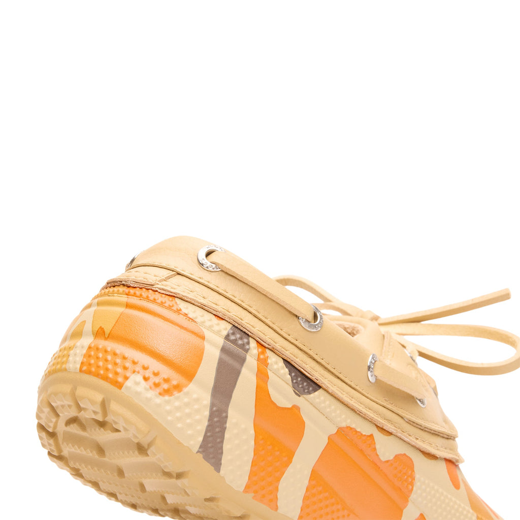 Crocs Classic Duck Camo Boat Shoe (Tan/Shocking Orange) - Image 9