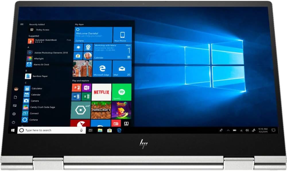 HP Envy x360 – 15.6" FHD Touch – i7-10510U – 16GB RAM – 512GB SSD – Silver – 15-dr1066nr - Image 2
