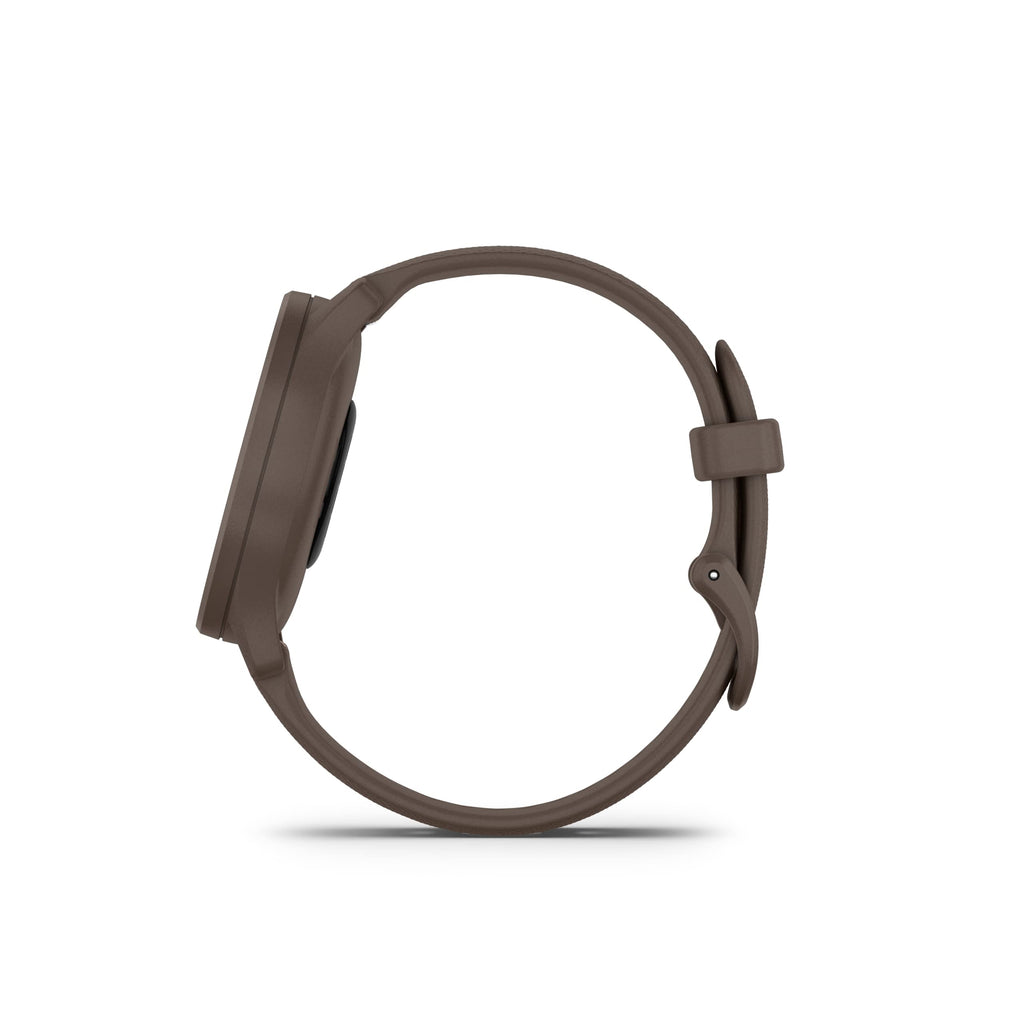 Garmin Vivomove Sport 40mm Cocoa Case with Cocoa & Peach Gold Silicone Band – 010-02566-02 - Image 5