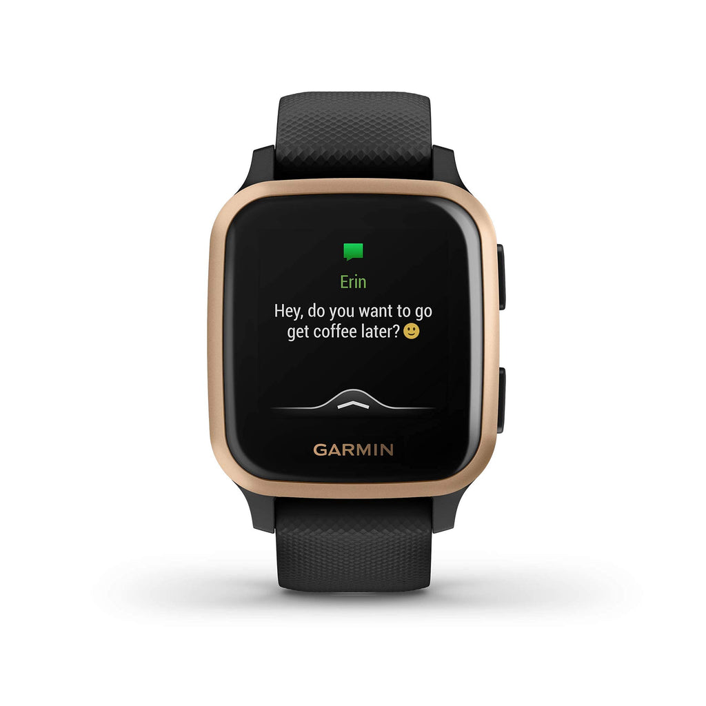 Garmin Venu Sq Music Edition GPS Smartwatch – 33mm Rose Gold and Black – 010-02426-05 - Image 2