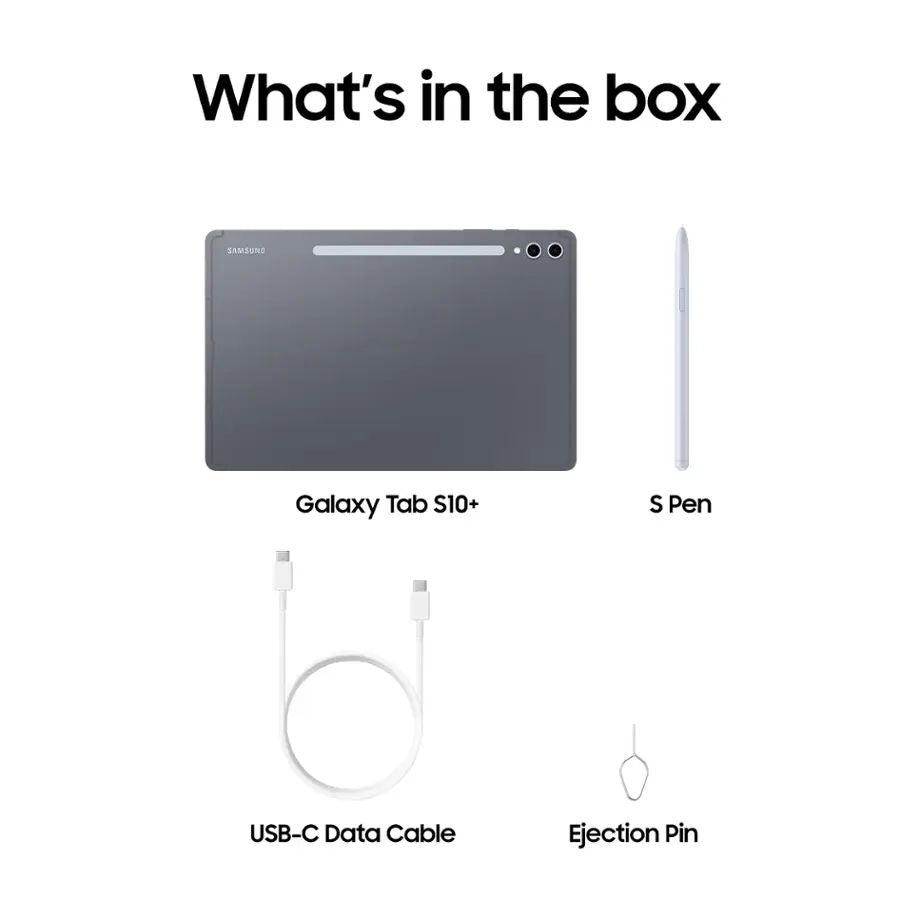Verizon Samsung Galaxy Tab S10+ w/ S Pen - 12.4 - 256GB - Moonstone Gray - SM-X828UZAAVZW - Image 4