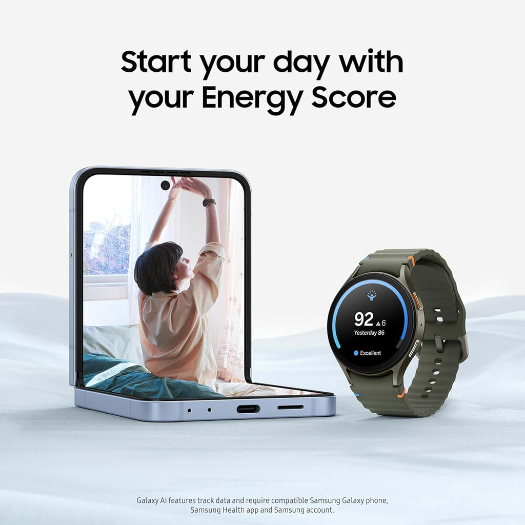 Samsung Galaxy Watch7 Aluminum Smartwatch 44mm LTE – Silver with Cream Band – SM-L315UZSAXAA - Image 6