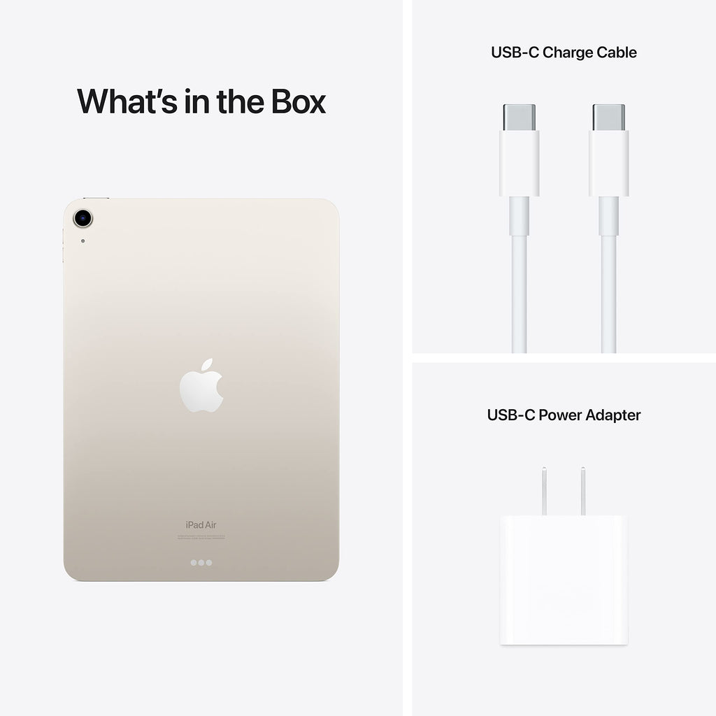 Apple iPad Air 10.9" 5th Gen (2022) Wi-Fi - 64GB - Starlight - MM9F3LL/A - Image 6