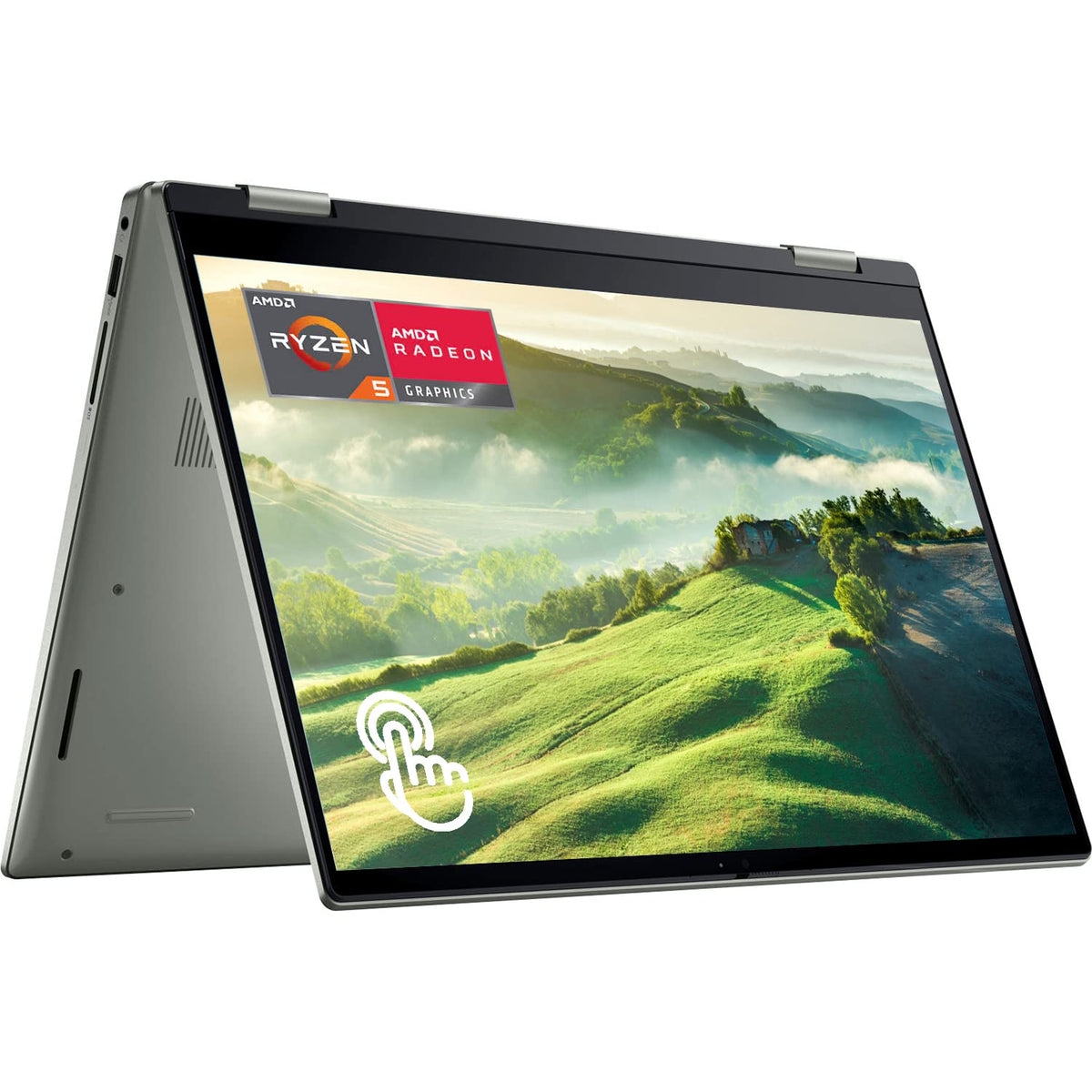 Dell Inspiron 14 7425 – 14" 2-in-1 FHD+ Touch – Ryzen 5 5625U – 8GB RAM – 512GB SSD – Silver - Image 3