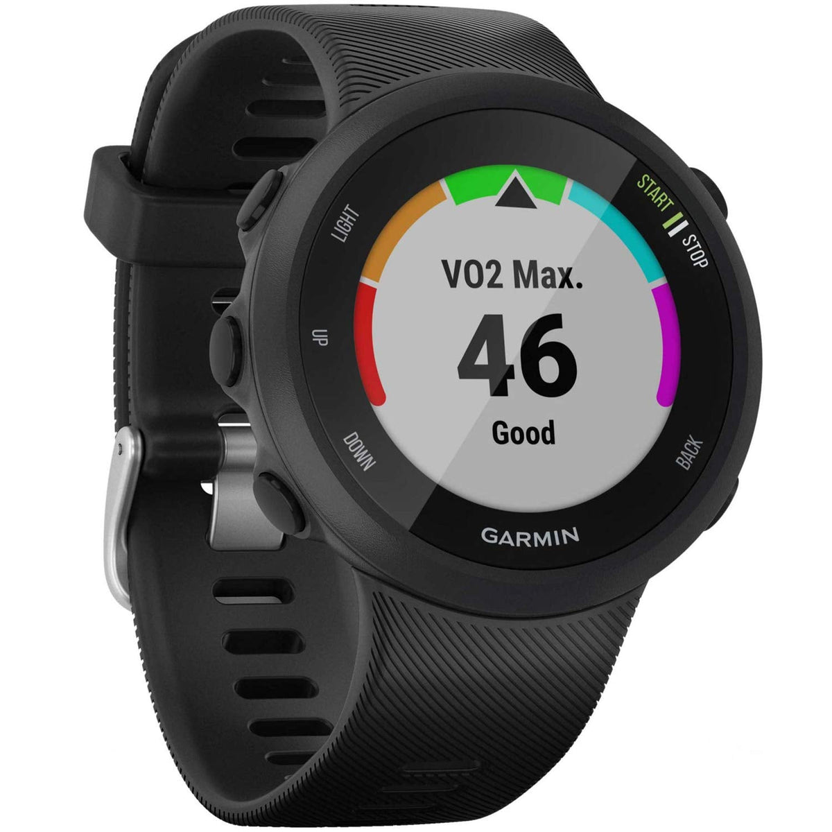 Garmin Forerunner 45S - 39mm Black Case - Black Silicone Band - 010-02156-02 - Image 6