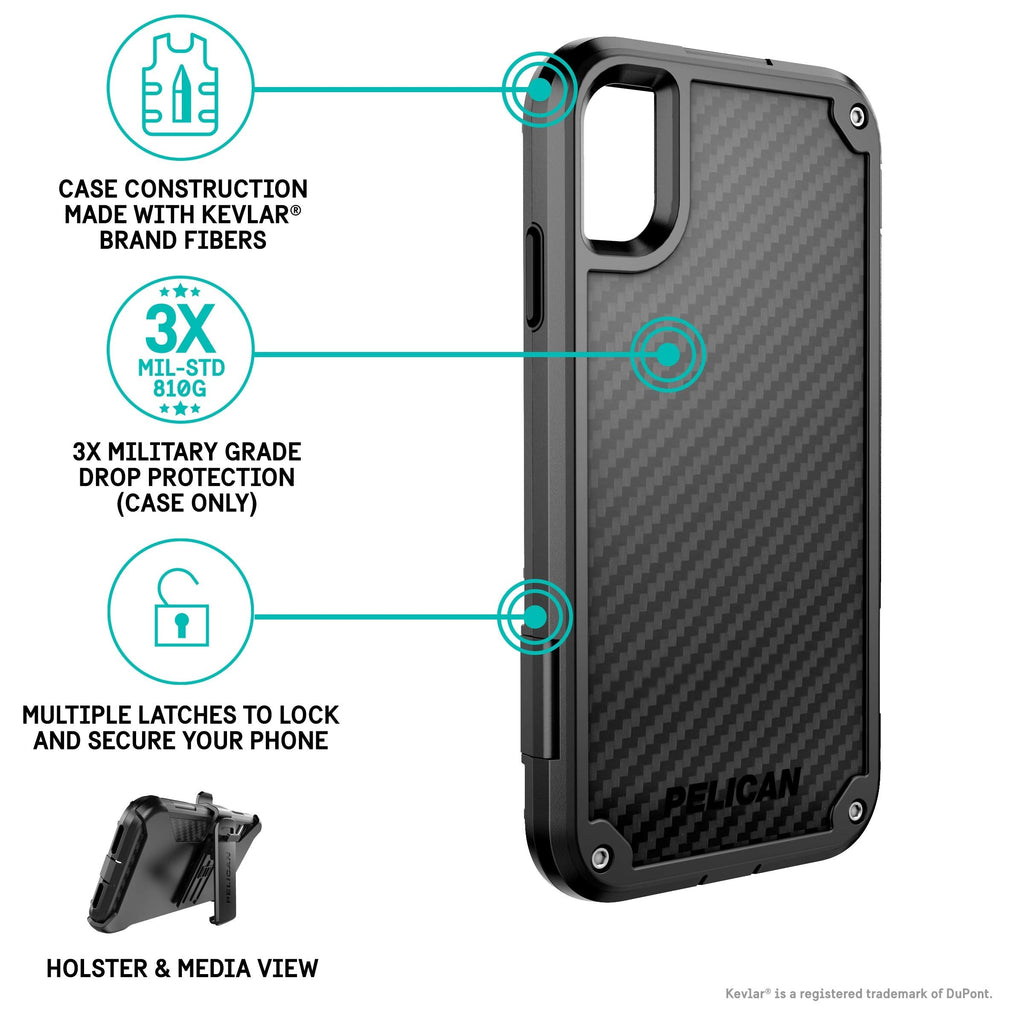 Pelican Shield – iPhone XS Max – Black – C43140-001A-BKBK - Image 2
