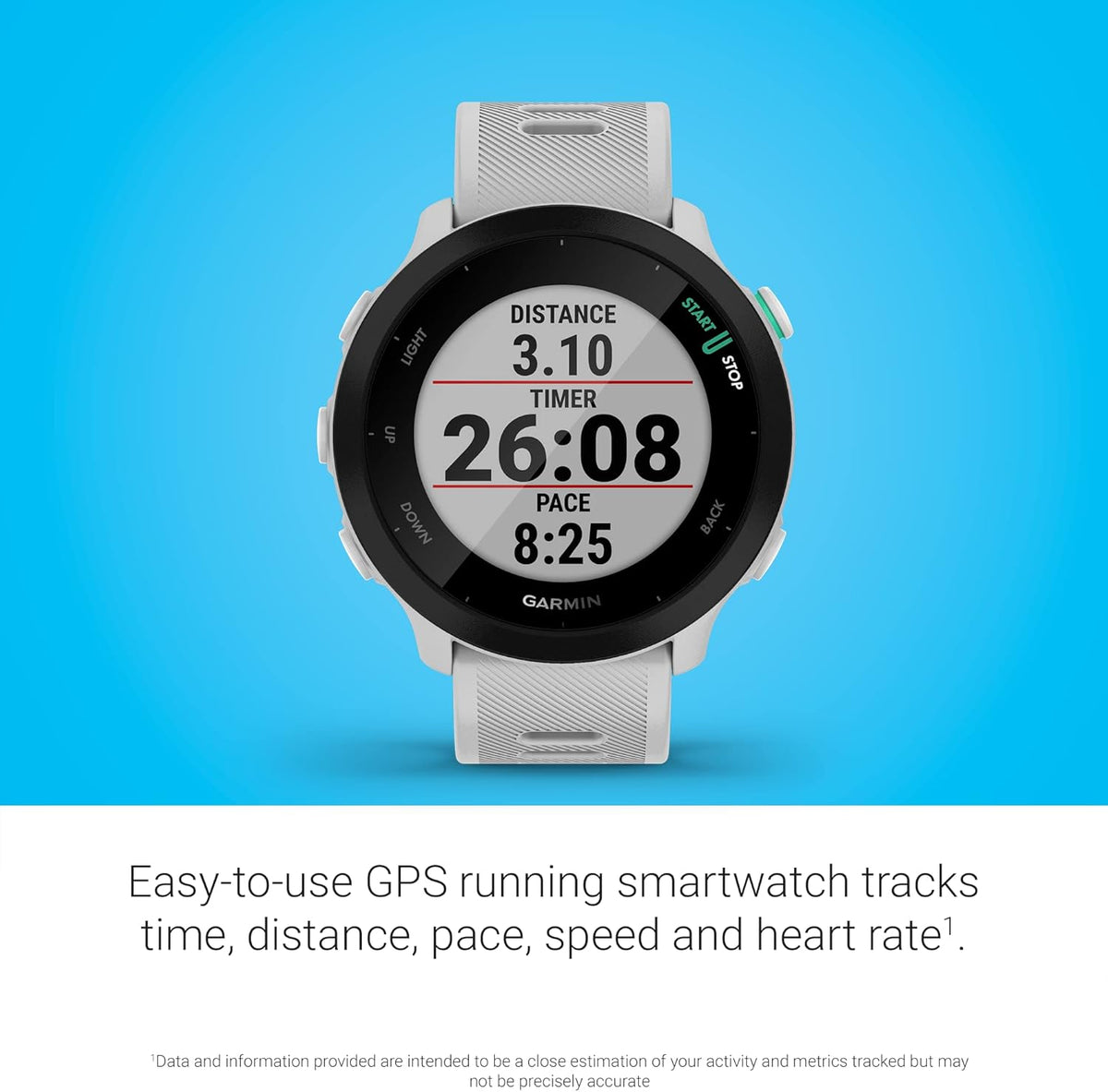 Garmin Forerunner 55, GPS Running Watch White - Image 4