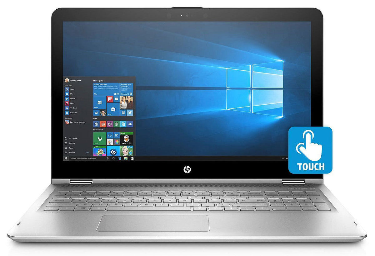 HP Envy x360 – 15.6" FHD Touch – i7-7500U – 16GB RAM – 1TB HDD / 128GB SSD – Silver – 15T-AQ100