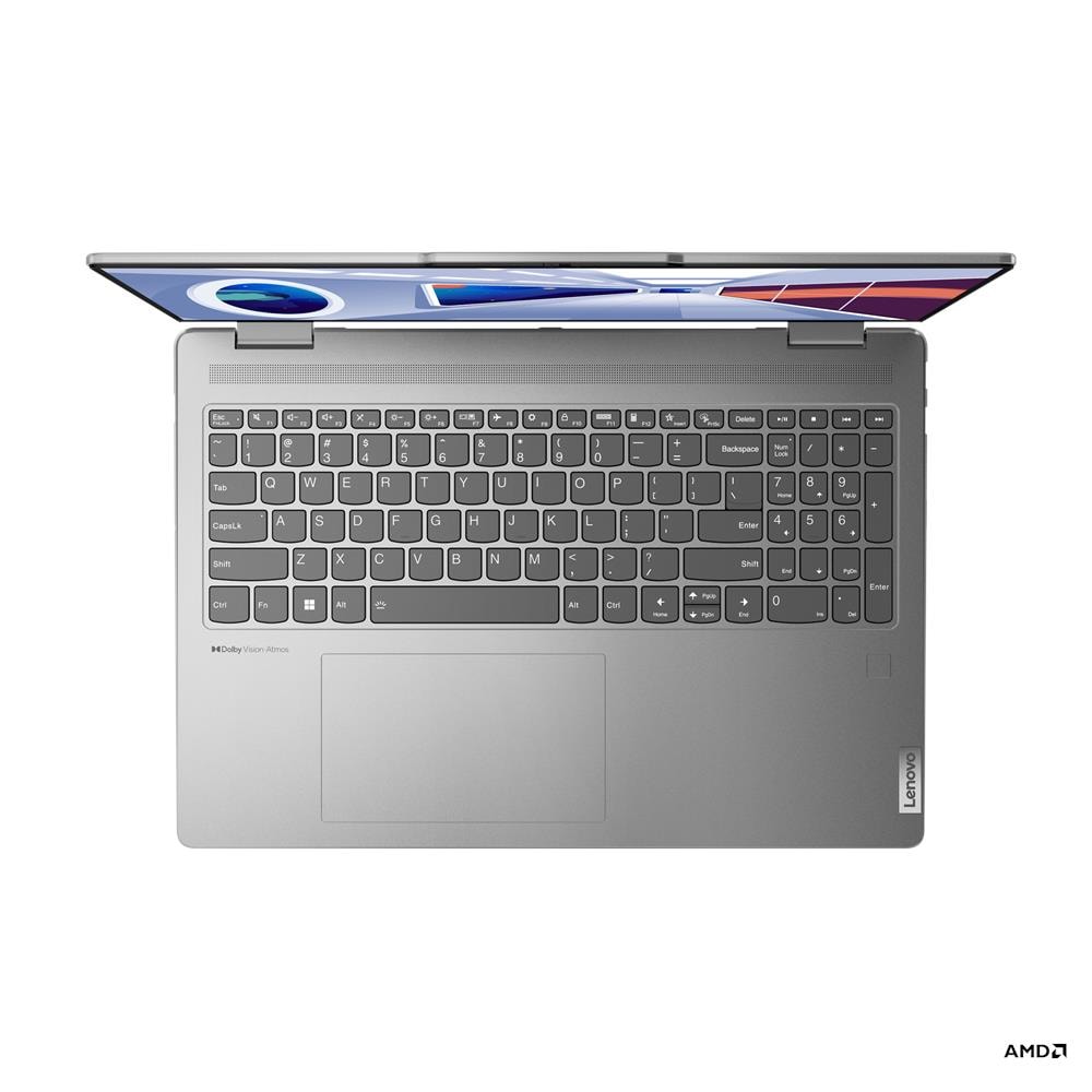 Lenovo Yoga 7 16ARP8 – 16″ WUXGA Touch – AMD Ryzen 7 7735U – 16 GB RAM – Radeon 680M – 1 TB SSD – Arctic Gray - Image 2