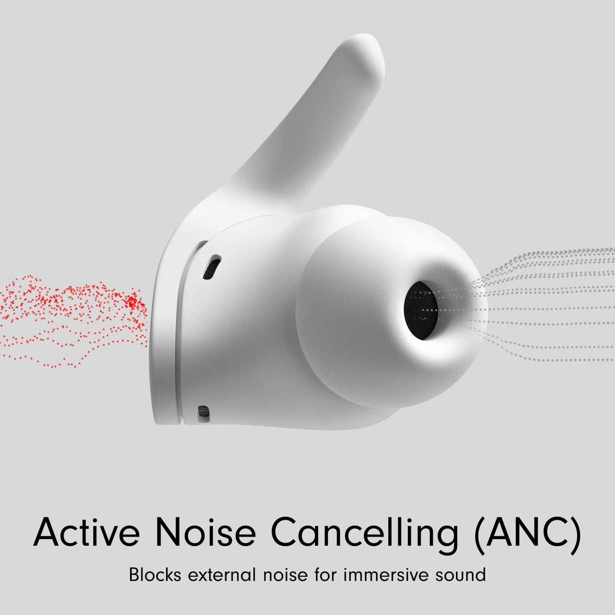 Beats Fit Pro True Wireless Noise Cancelling In-Ear Earbuds - White - MK2G3LL/A - Image 4