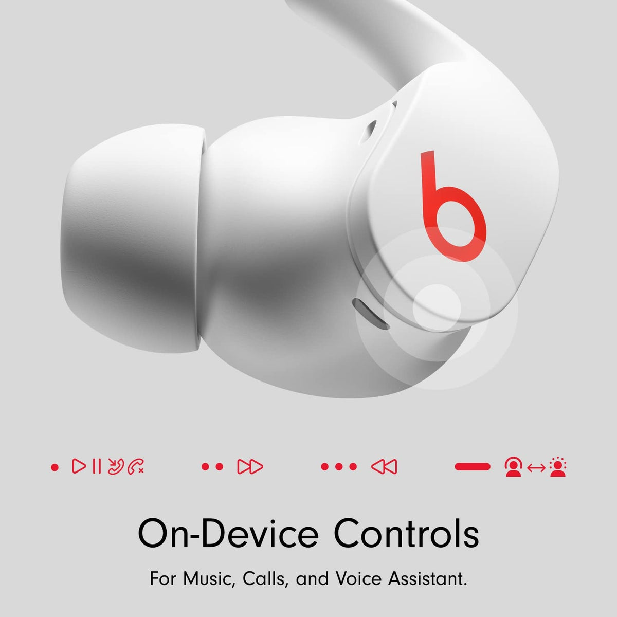 Beats Fit Pro True Wireless Noise Cancelling In-Ear Earbuds - White - MK2G3LL/A - Image 8