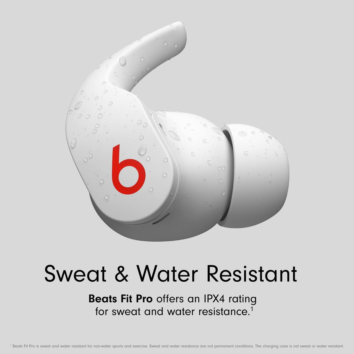 Beats Fit Pro True Wireless Noise Cancelling In-Ear Earbuds - White - MK2G3LL/A - Image 9