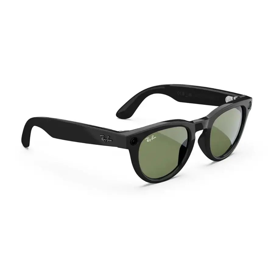 Ray-Ban Meta - Headliner Low Bridge Fit glasses, Meta AI, Audio, Photo, Video Compatibility - Green - Image 3