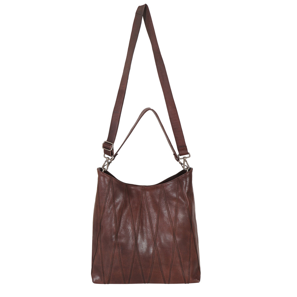 Bree Diamond Leather Shoulder Bag - Image 2